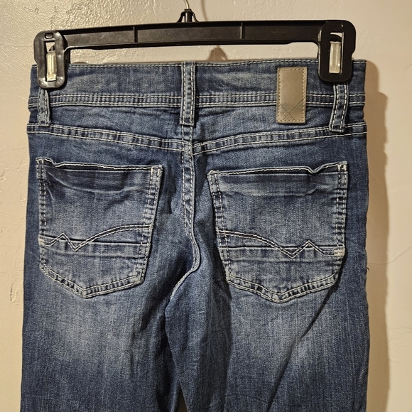 Departwest Boys 10 Tripp Taper Leg Dark Wash Denim Jeans Adjustable Waist - Picture 5 of 7